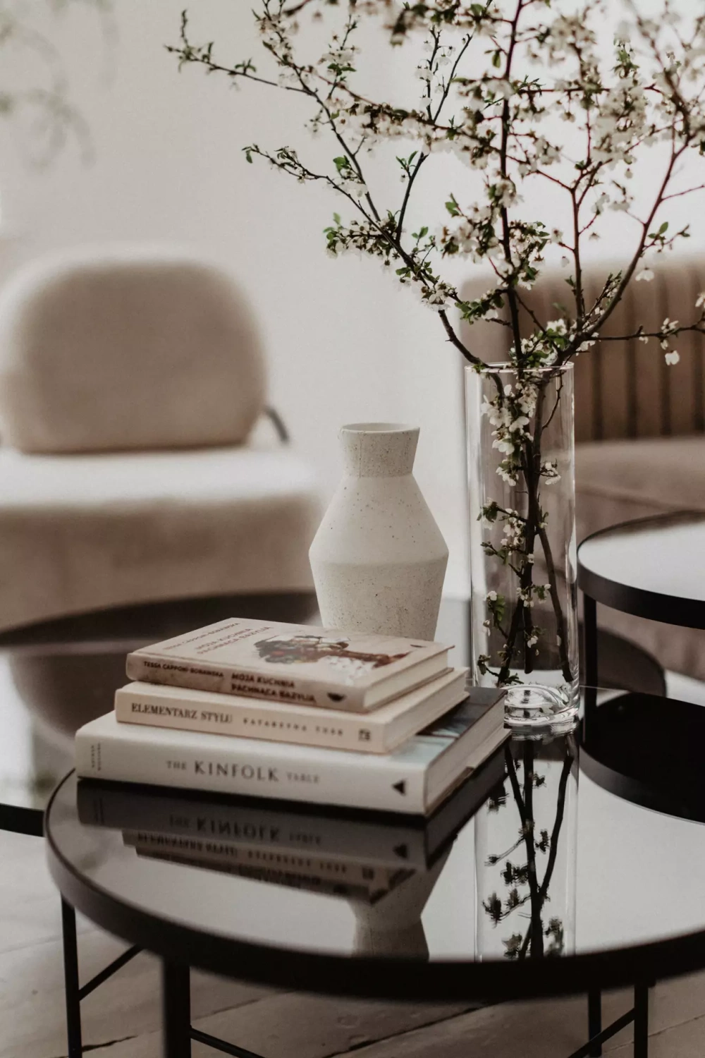 NORDIFRA :: Coffee table Tre black dia. 60 cm