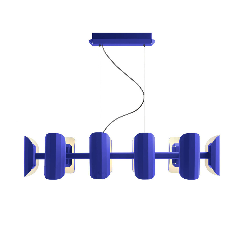 Kaspa :: Apolin Mehrarm-Pendelleuchte, Breite 120 cm, Kobalt