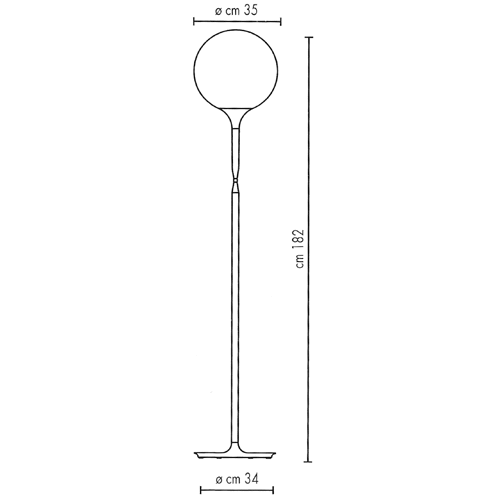 Artemide :: Floor lamp Castore white 182 cm