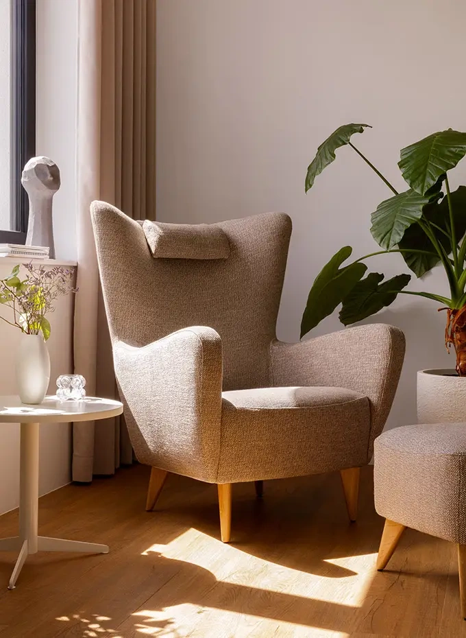 Sits :: Elsa Gepolsterter Fußhocker/Pouf