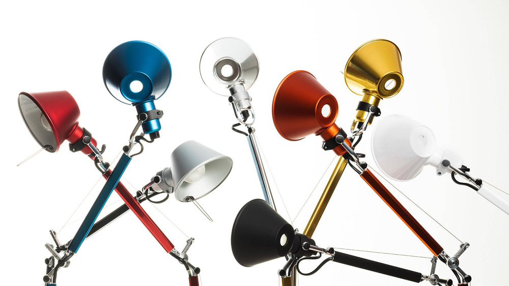 Artemide :: Desk lamp Tolomeo micro anodized red h. 37 cm