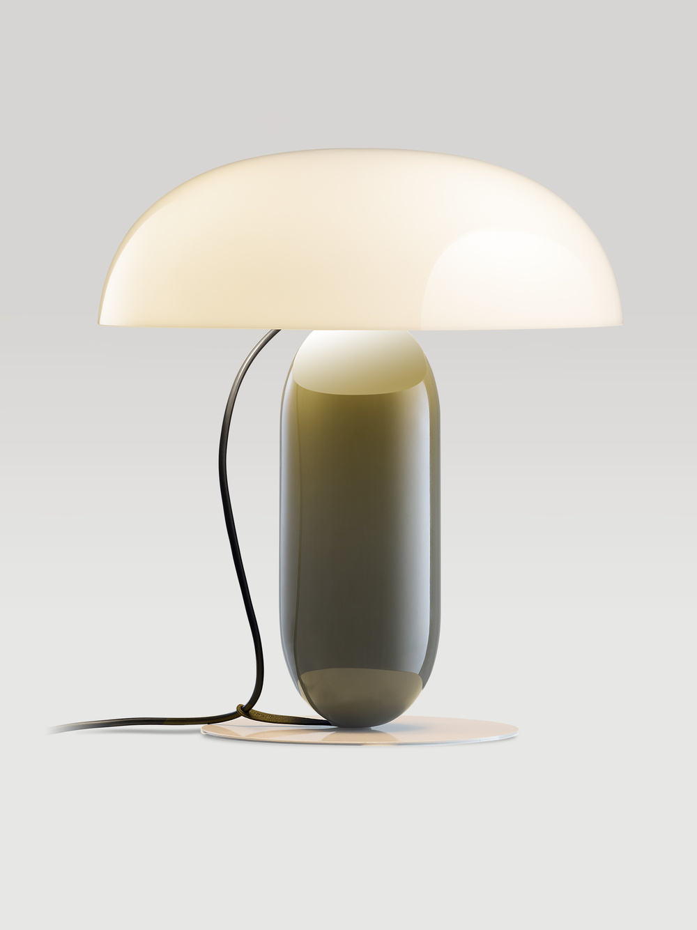 Marset :: Lampa stołowa Gambosa rozm. M wys. 41,3 cm biało-brązowoszara