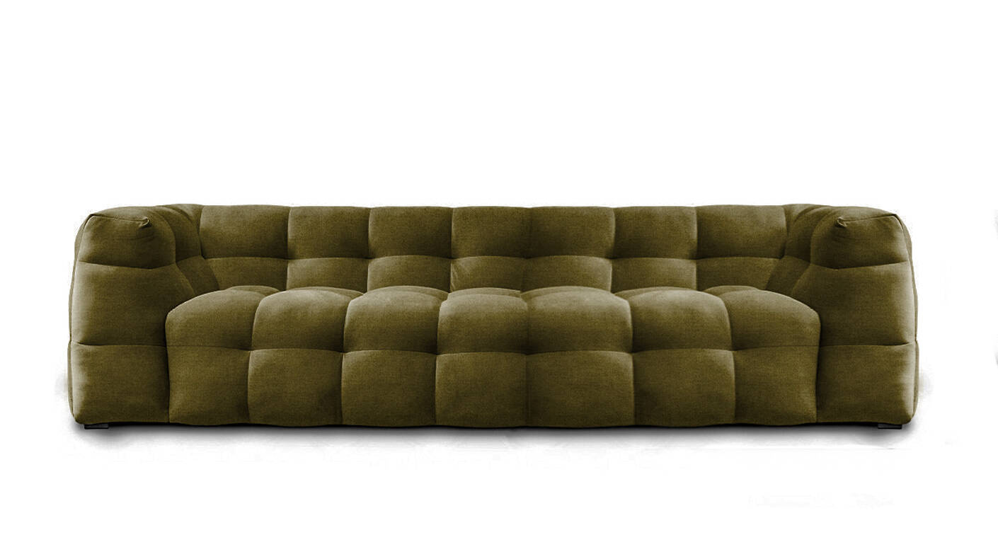 Nordic Line :: Michelle (formerly Michelin) 3-seater upholstered sofa, green, 236x68x105 cm