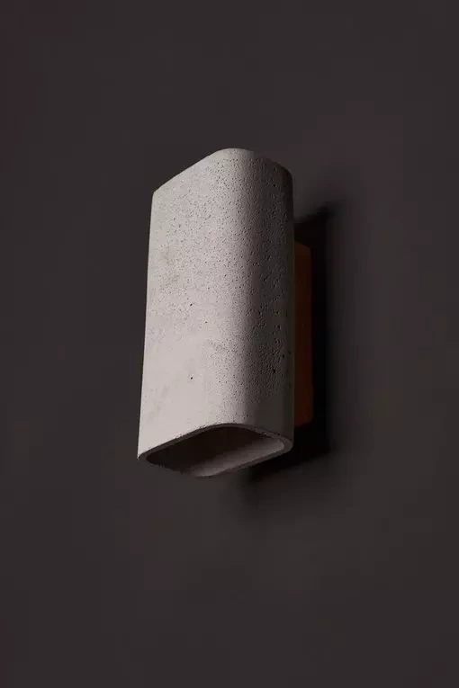 LOFTLIGHT :: ConTeak wall lamp / sconce, gray, height 23.5 cm