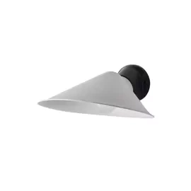 DCW:: Plume wall lamp/sconce, white porcelain shade, depth 30 cm