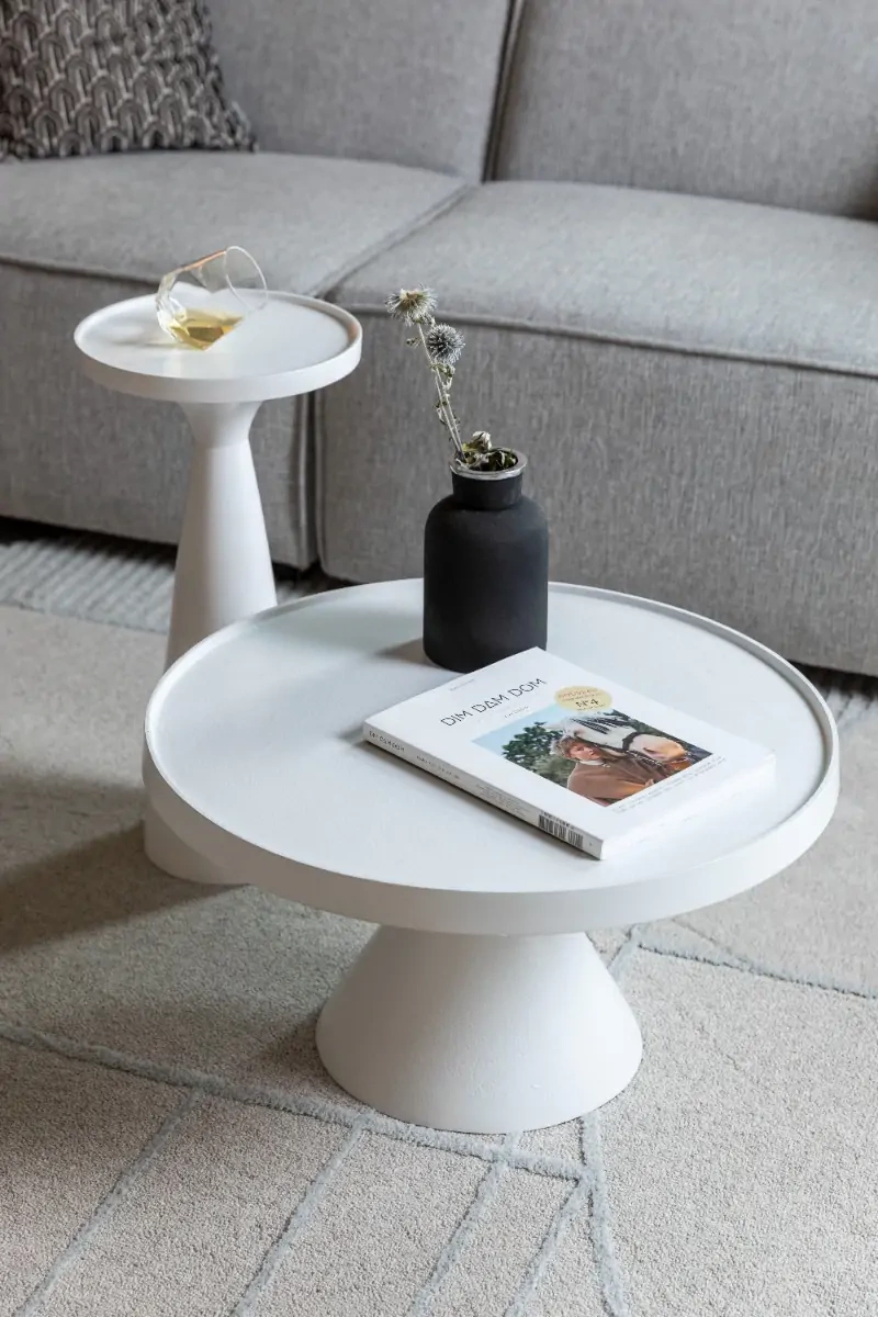Zuiver :: Aluminum table Floss white