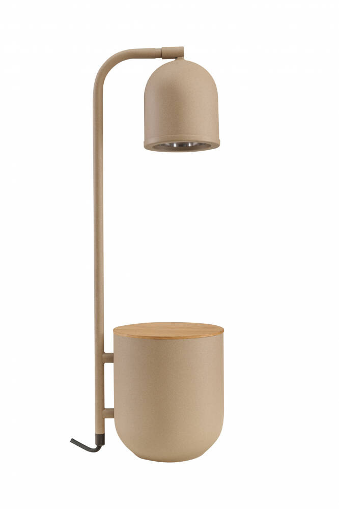 Kaspa :: Botanica Holz Tischlampe Beige
