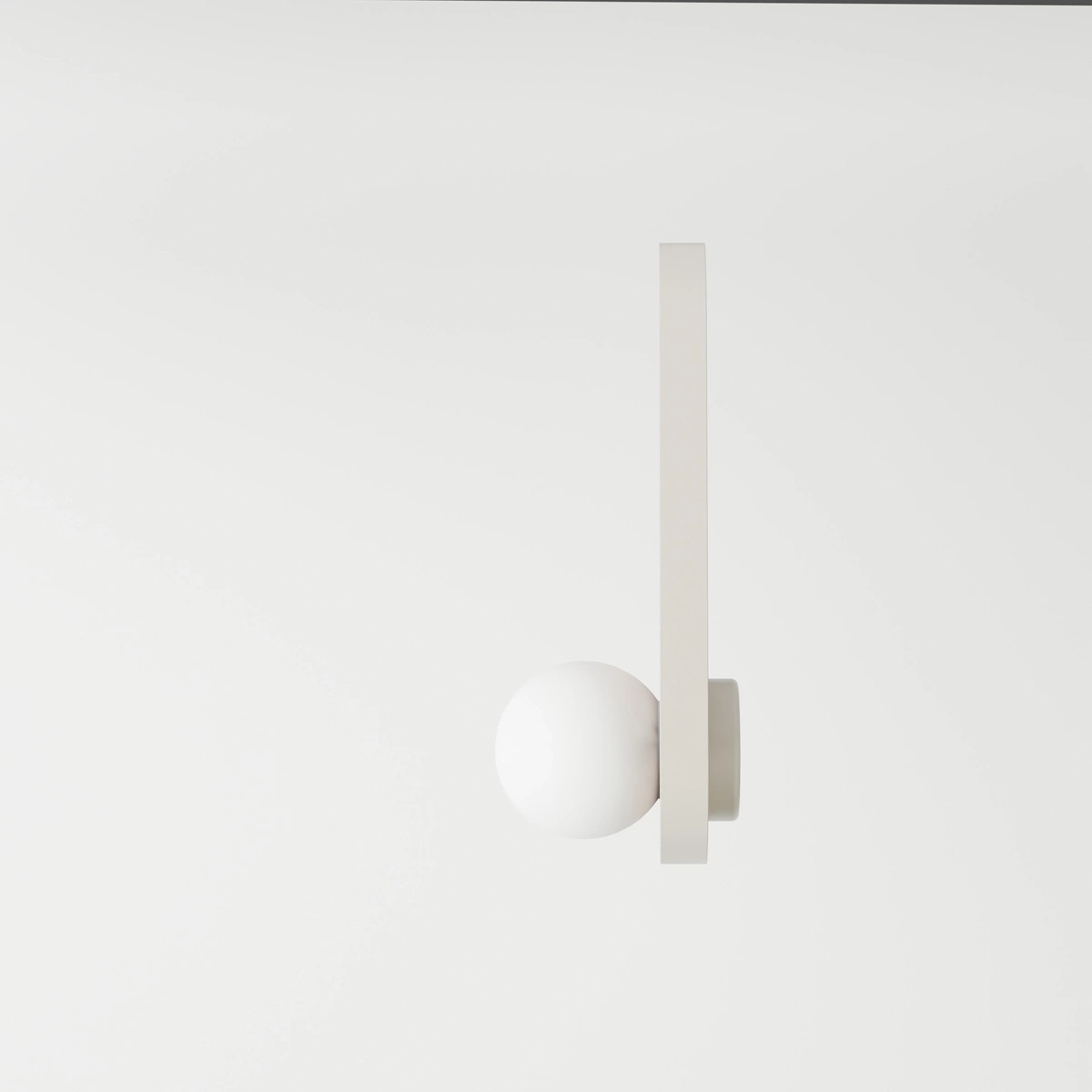 Kaspa :: Lampa ścienna / kinkiet Legra owal szer. 13 cm kremowa IP44