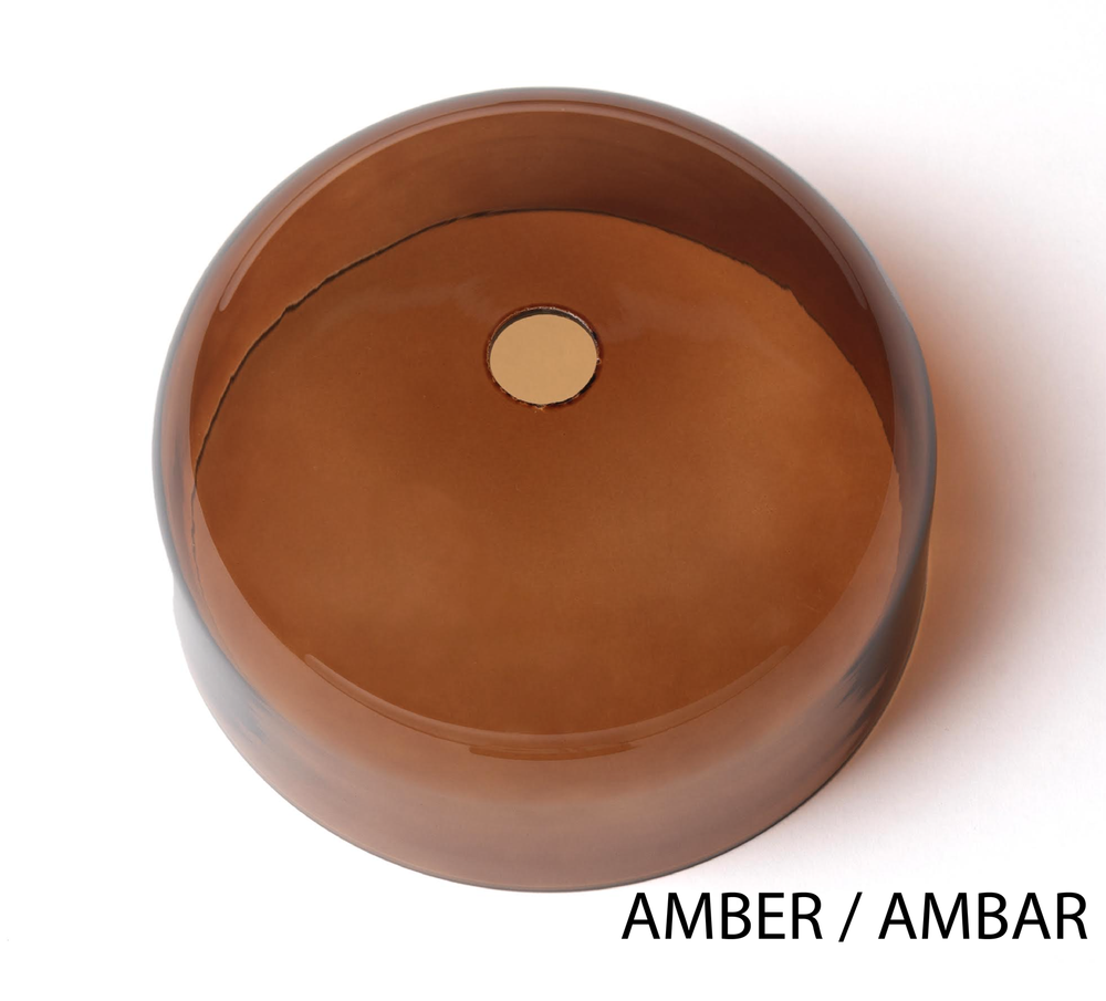 Aromas :: Lampa wisząca Ipon 4 klosze szer. 130 cm bursztynowe klosze/ czarny metal