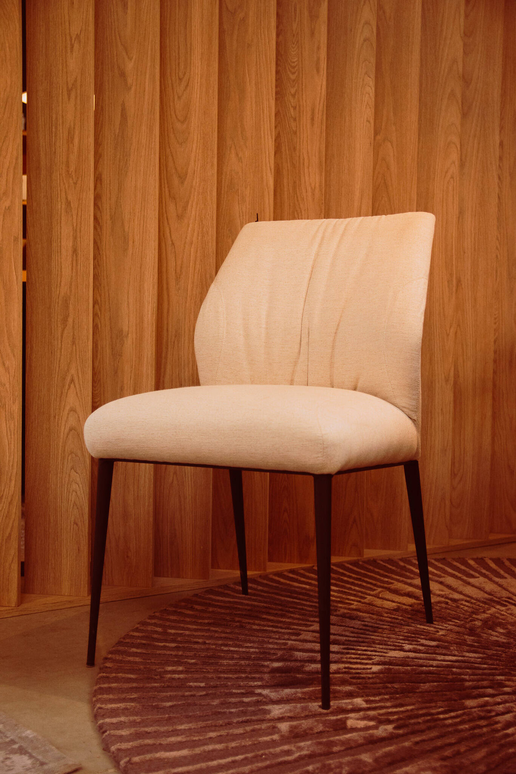 Mobitec :: Upholstered chair Enora grey-black width 52 cm