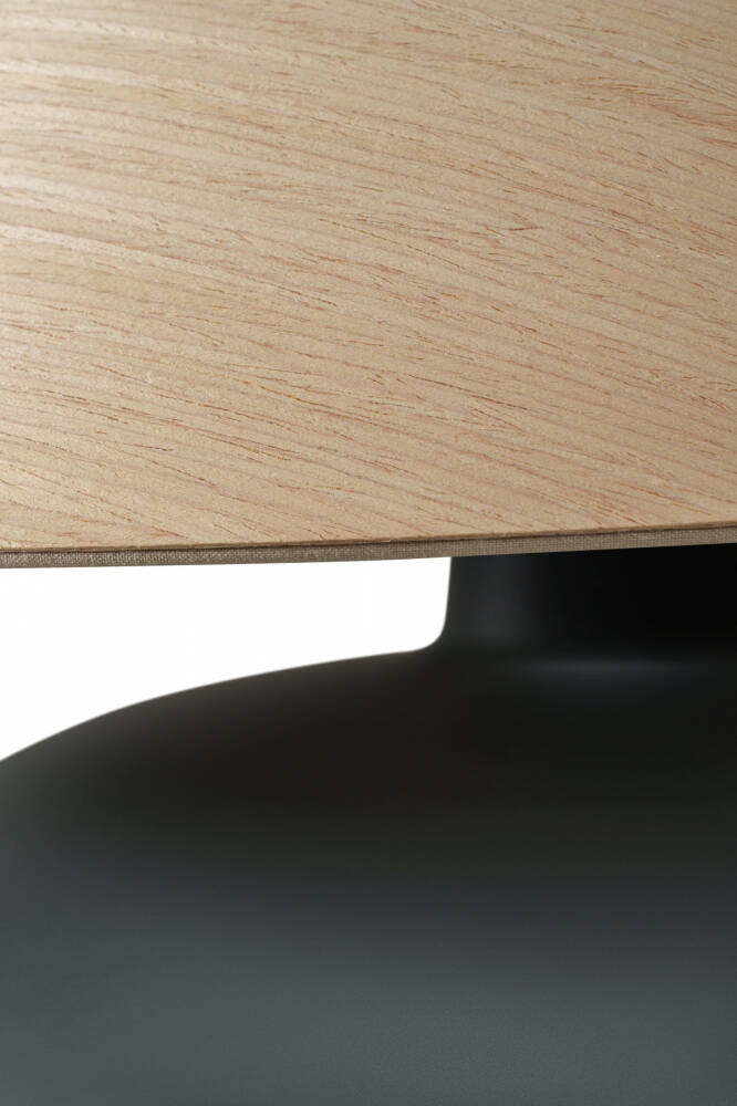 Kaspa :: Sawa Natur table lamp, graphite and oak, height 41 cm