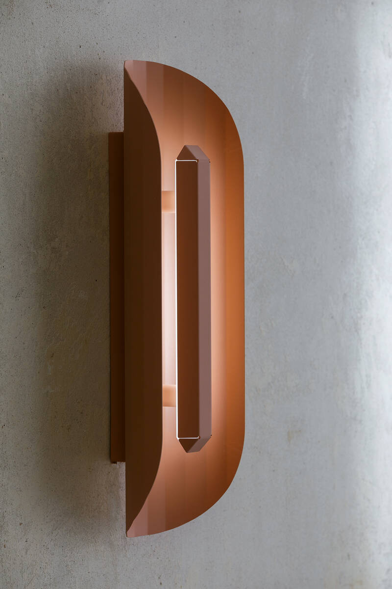 Kaspa :: Apolin wall lamp / sconce, height 65 cm, pink