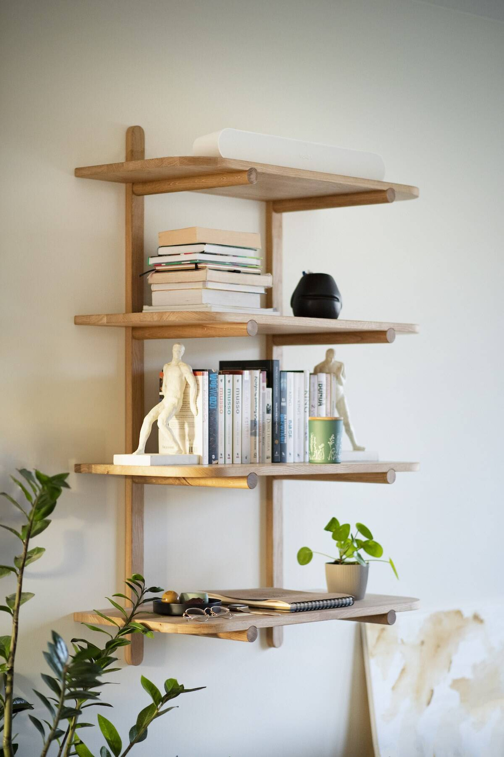 Szyszka Design :: Kiko oak bookcase with 4 shelves