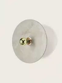 Aromas :: Kassy wall lamp/sconce, diameter 30 cm, gray-gold