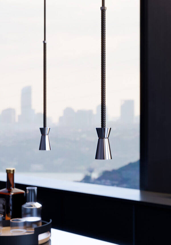 Contardi :: G+T SO hanging lamp, diameter 5 cm, black