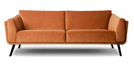 Nordic Line :: Upholstered sofa Kobe light brown 230x80x91