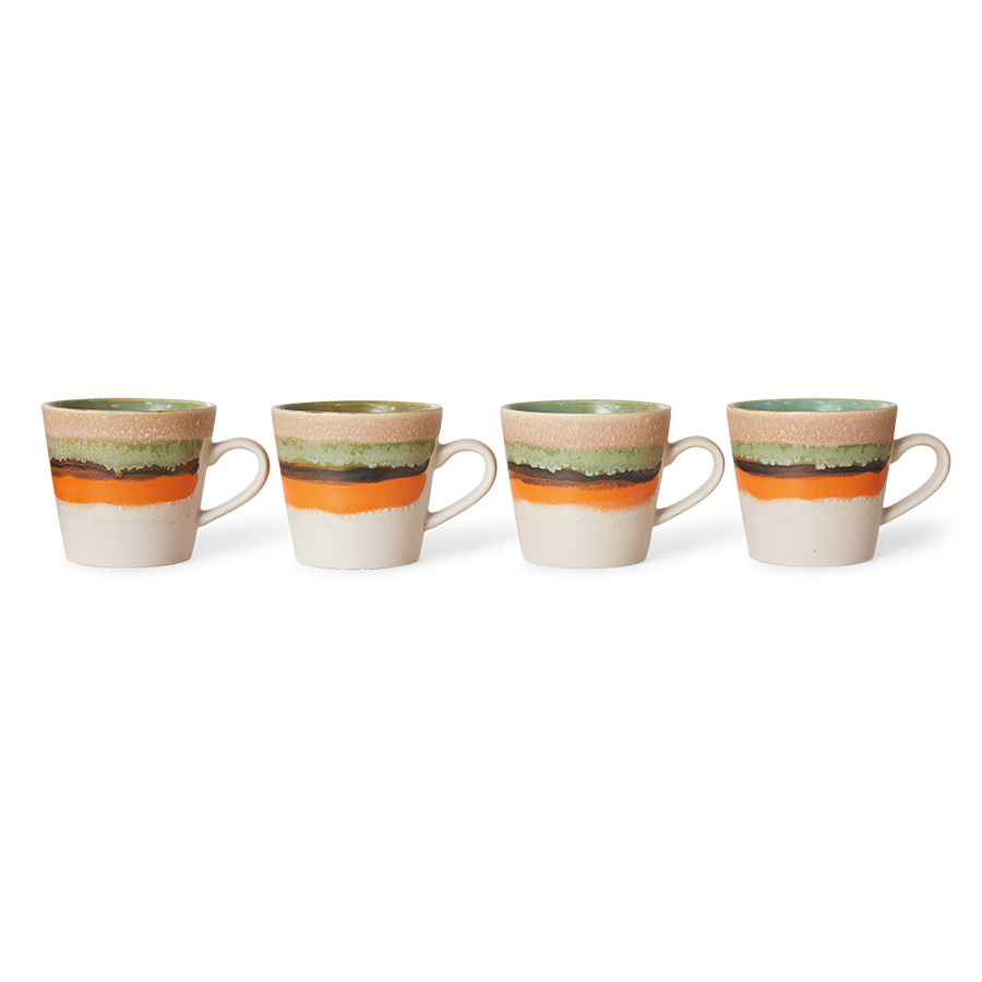 HKLiving :: 70s Ceramics Cappuccino Mug Multicolor