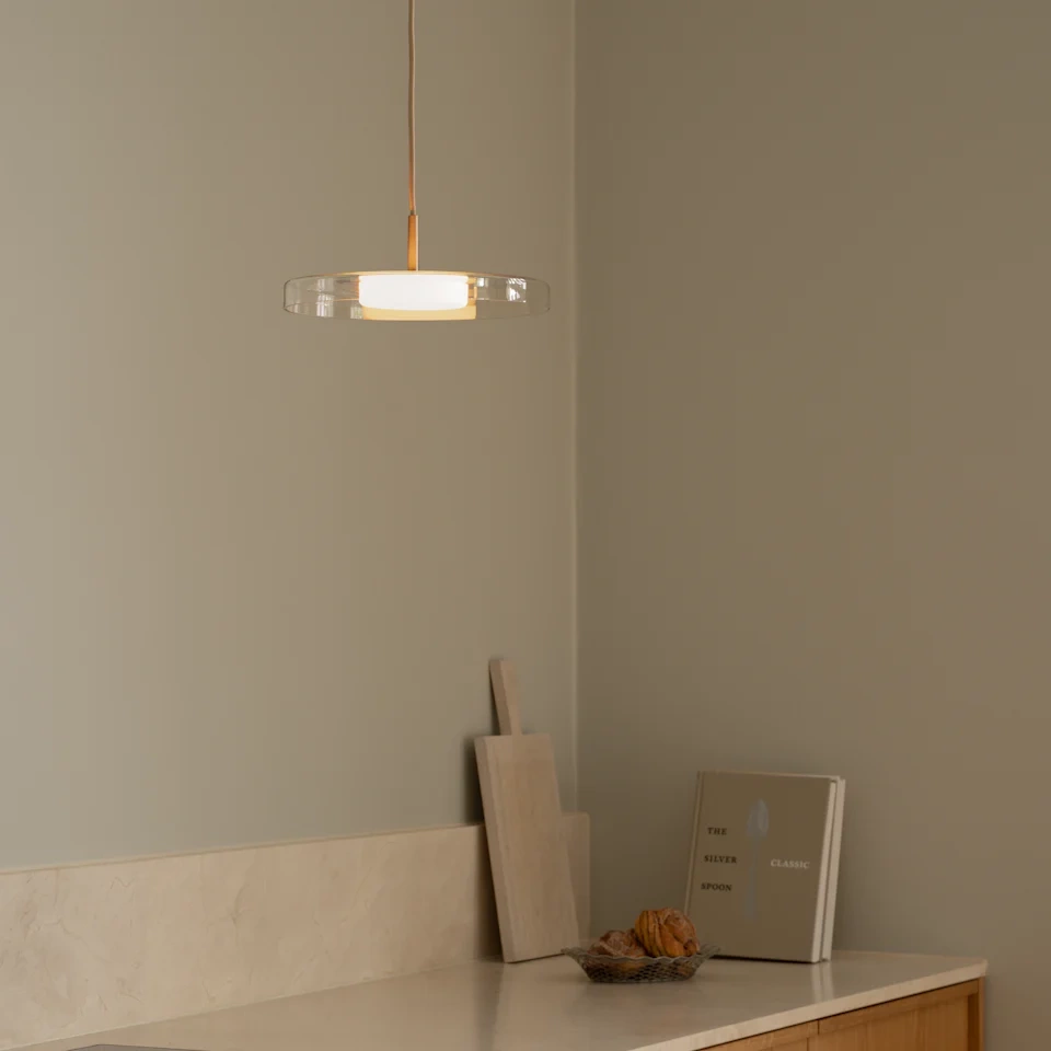 Umage :: Lampa wisząca Asteria Mini Glass transparentno-mosiężna śr. 28 cm