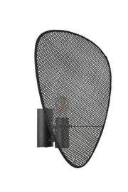 Market Set :: Lampa ścienna / kinkiet Screen czarna wys. 42 cm