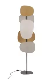 Market Set :: Stehlampe aus Metall Screen 70's Höhe 174 cm beige