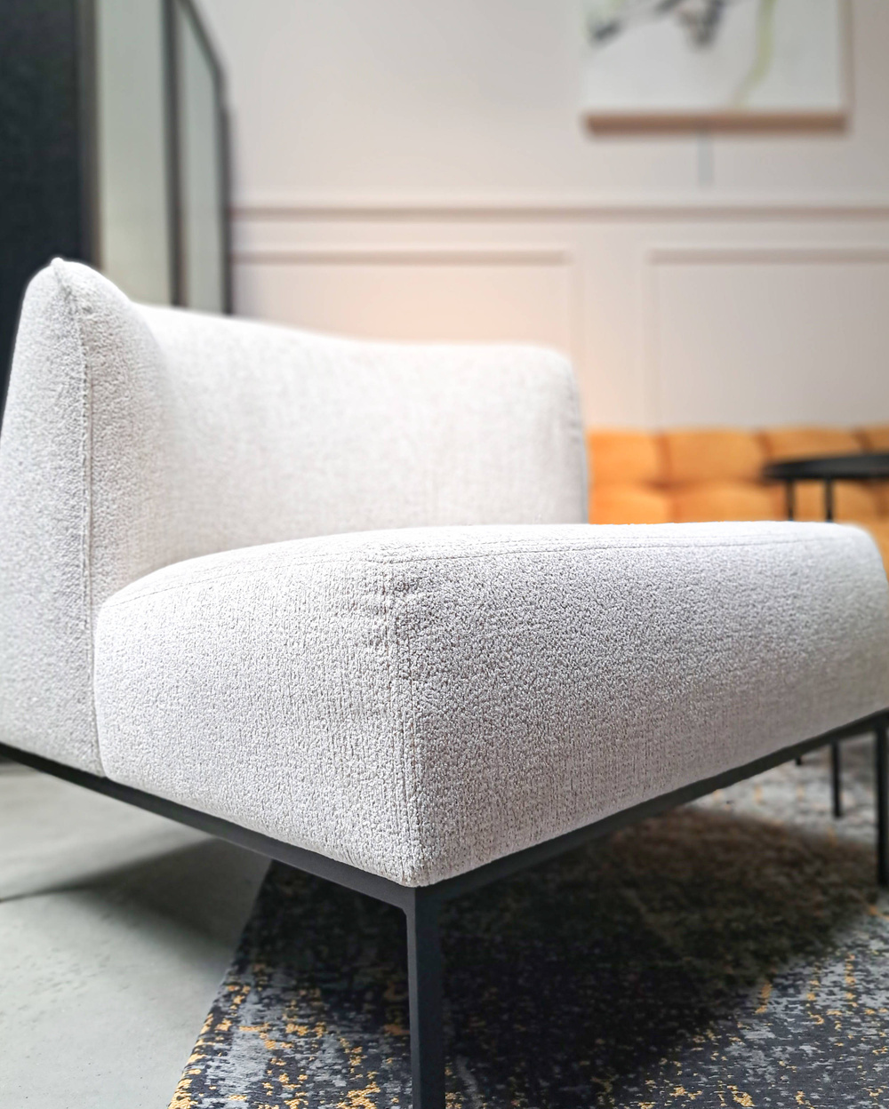 Nordic Line :: Upholstered armchair Brooks grey 71x62x77