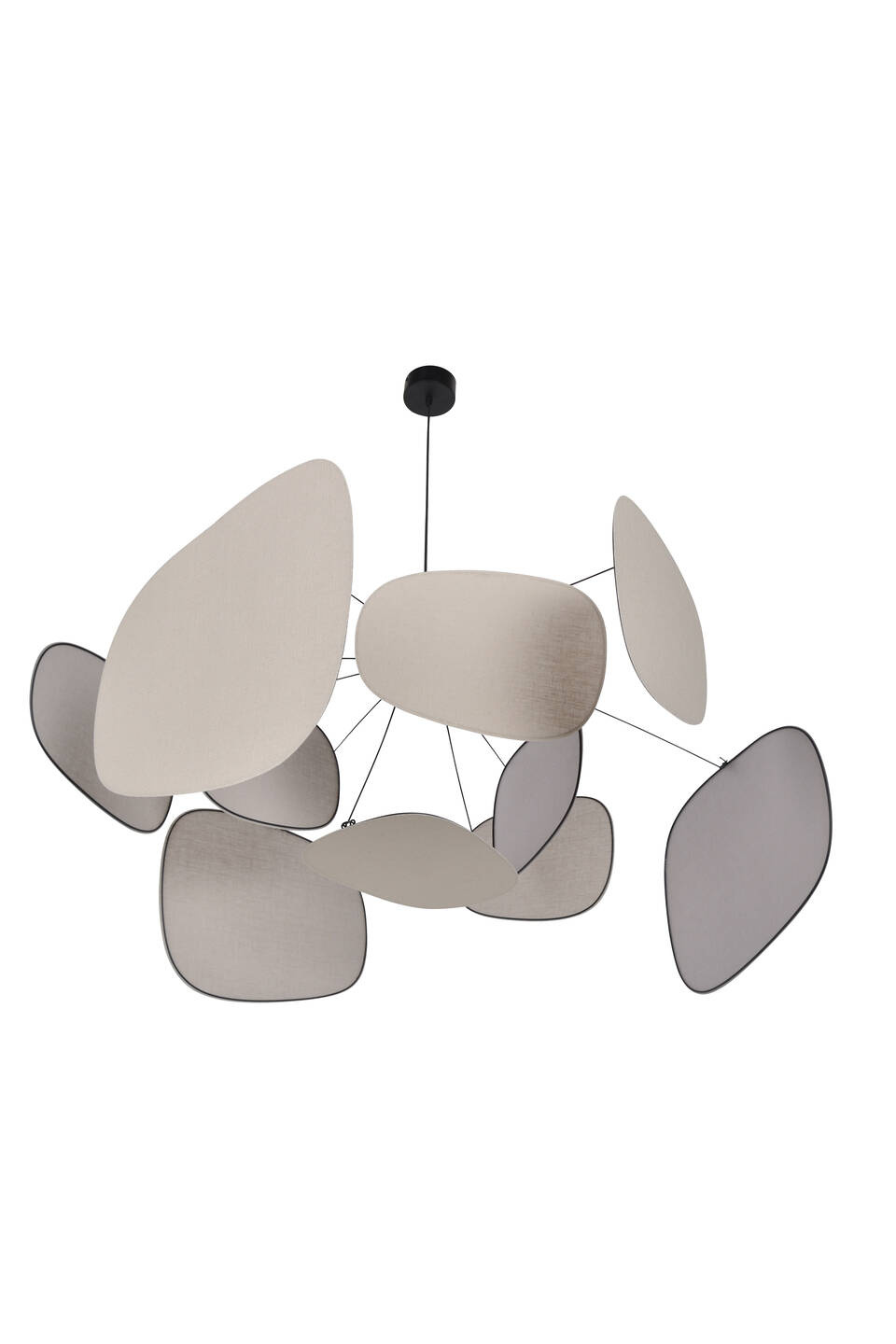 Market Set :: Screen 70's hanging lamp, diameter 110 cm, size L, linen