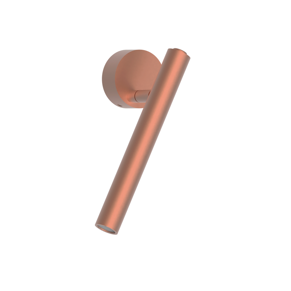 Robin :: Rui Wandleuchte / Wandleuchte, Länge 20 cm, Kupfer-Pink (Bronze)
