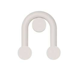 Robin :: Rigoberta Direct Super Curved white wall lamp, width 26 cm