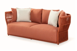Kunesti :: Sofa ogrodowa Have some joy! pomarańczowa szer. 190 cm