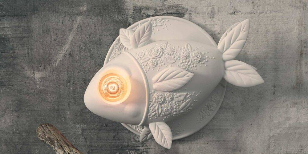 Karman :: Aprile wall lamp / sconce, width 50 cm, white