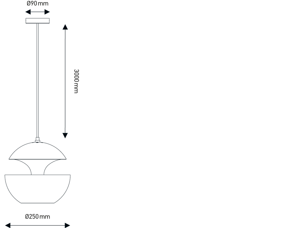 DCW:: Here Comes The Sun white pendant lamp, diameter 25 cm
