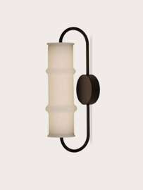 Aromas :: Canna wall lamp / sconce, height 41 cm, white and black