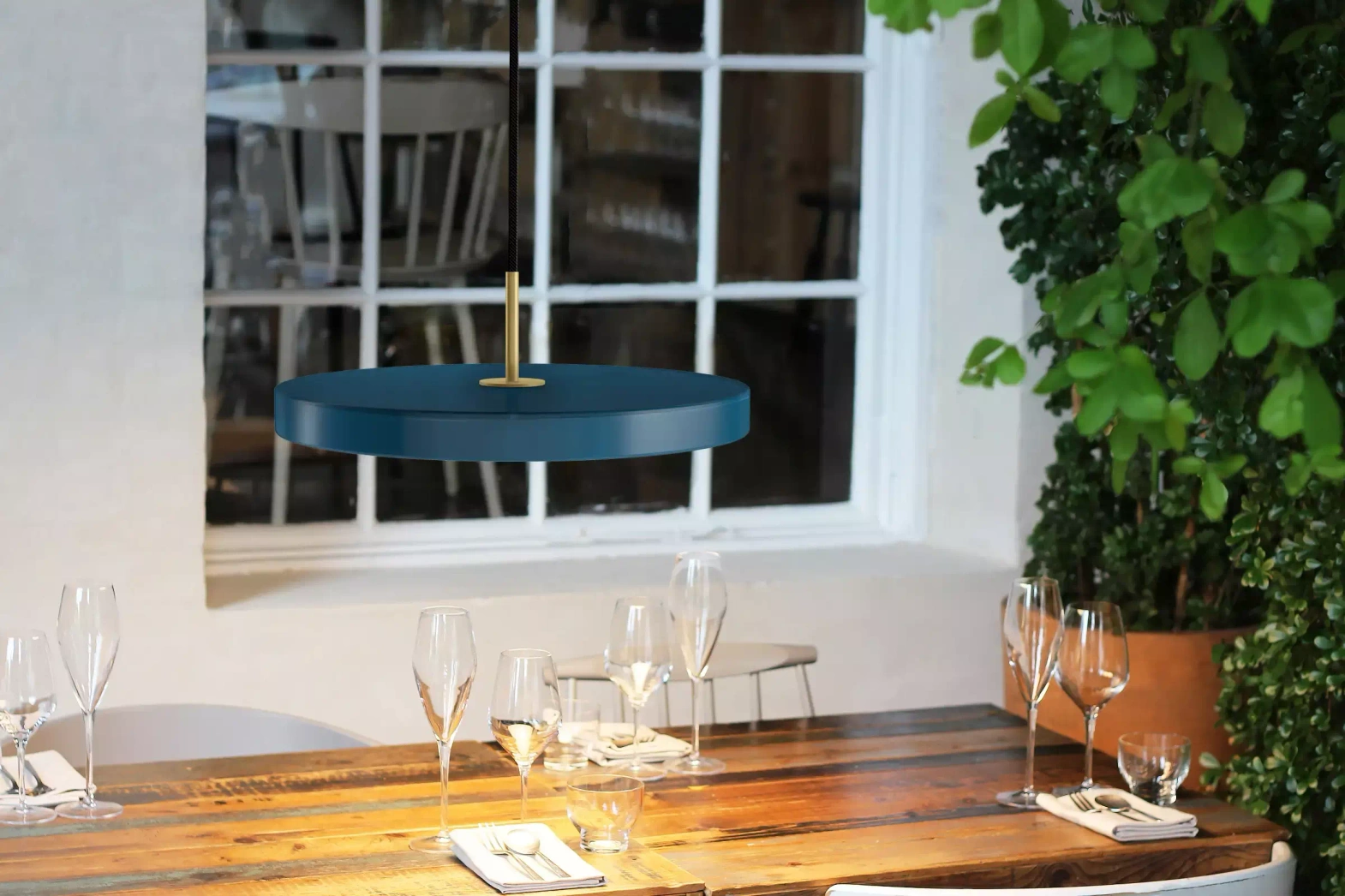 Umage :: Asteria Mini blue hanging lamp, diameter 31 cm