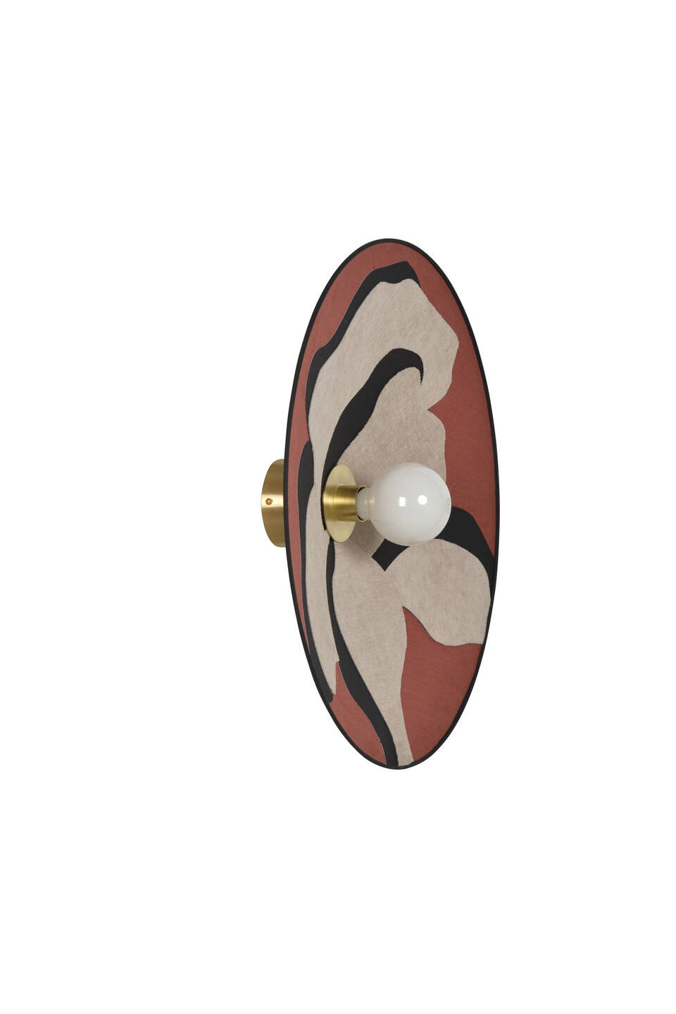 Market Set :: Sonia Laudet D60 wall lamp/sconce, diameter 60 cm, burgundy-beige
