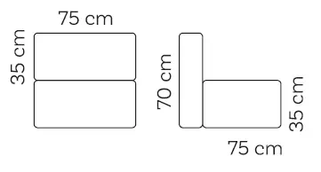 Roolf Living :: Fotel ogrodowy Medium biały szer. 75 cm