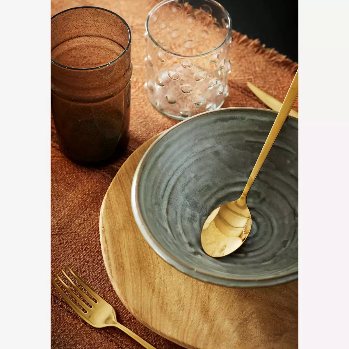 Madam Stoltz :: Zestaw 3 misek z kamionki śr. 19 cm