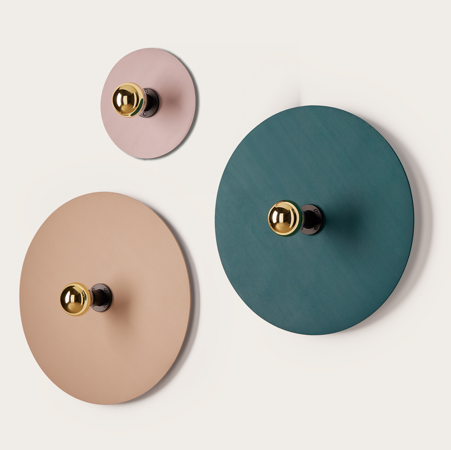 Aromas :: Lampa ścienna / kinkiet Flat śr. 30-90 cm okrągła kolor do wyboru