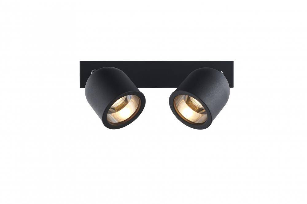 Kaspa :: Spark 2 New wall lamp / sconce, 2 spotlights on a strip, black