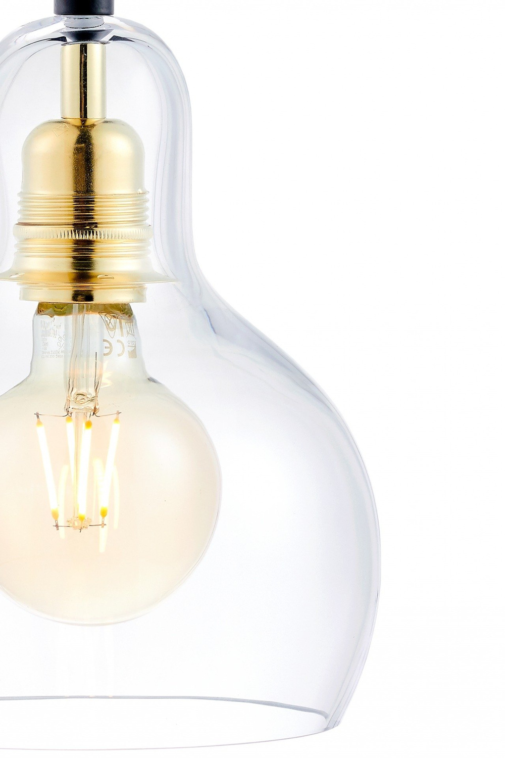 Kaspa :: Lampa wisząca Longis na listwie Plafon 4 Gold