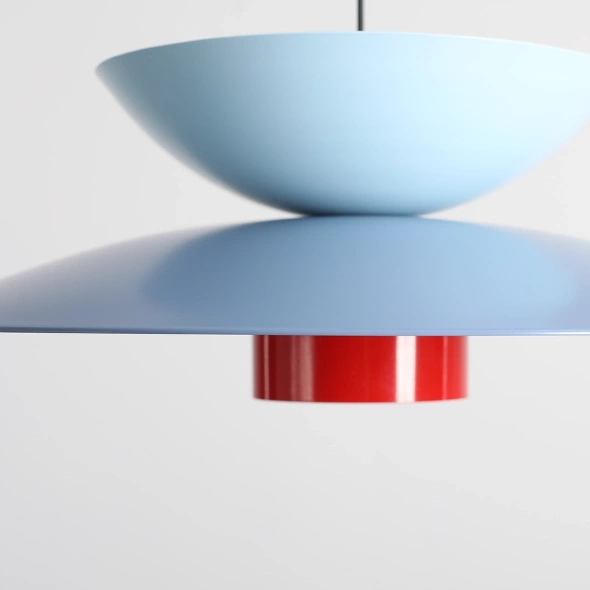 Artera :: Lampa wisząca Teya śr. 65 cm niebiesko-czerwona