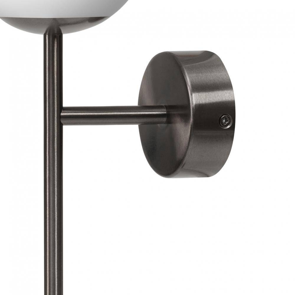 Kaspa :: Mija Deco Wandleuchte / Wandleuchte, gebürstetes Titan, Höhe 30 cm