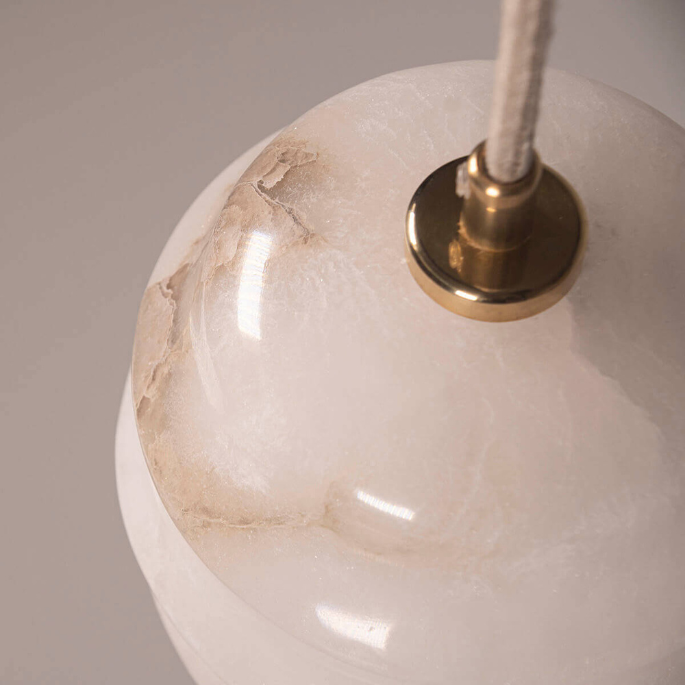 Embassy Interiors :: Kalliope alabaster pendant lamp, diameter 13 cm