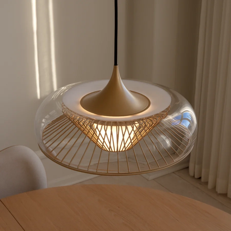 Umage :: Chordis pendant lamp, diameter 37.7 cm, transparent brass (shade only)