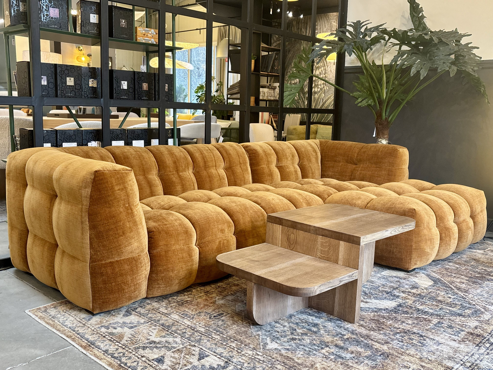 Nordic Line :: Sofa narożna / narożnik prawy Michelle szer. 292 cm bursztynowy