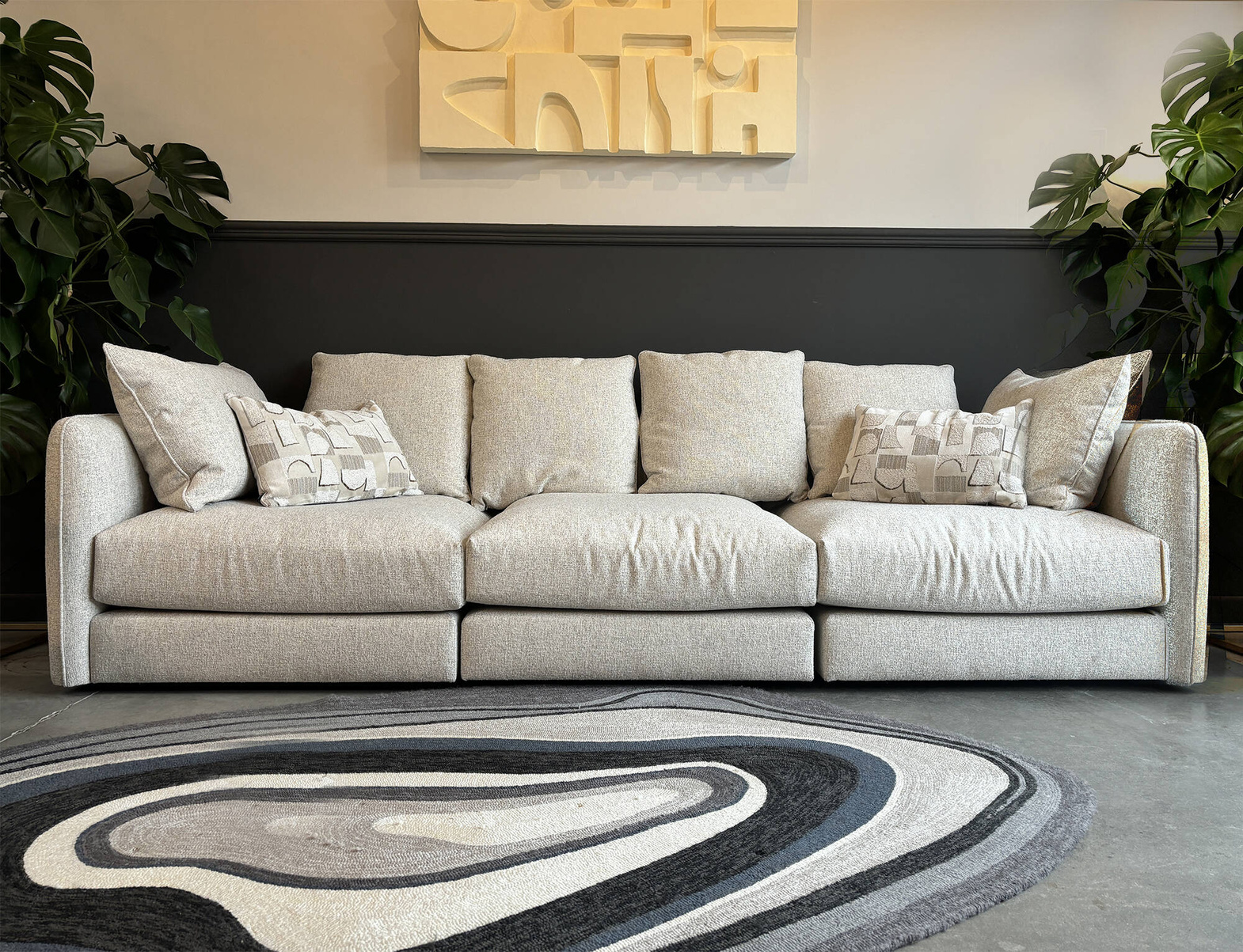 Nordic Line :: Polstersofa Bella, Breite 295 cm, graubeige