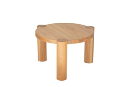 Szyszka Design :: Stolik dębowy Trika śr. 60 cm / wys. 40 cm wybarwienie naturalne