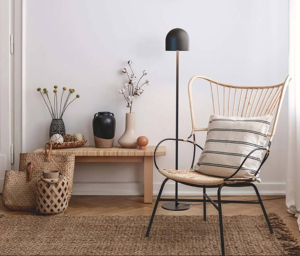 Robin :: Rio floor lamp black, height 120 cm