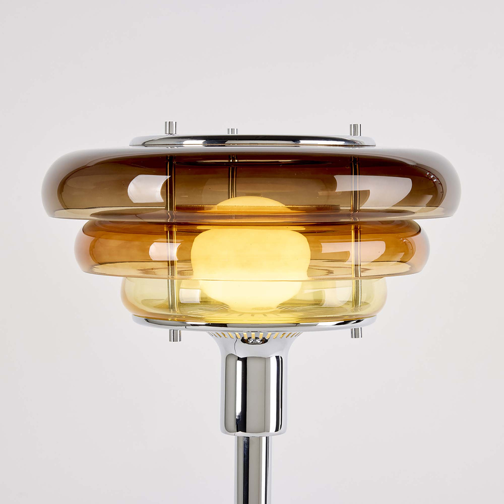 Market Set :: Lampa stołowa Sunset wys. 38 cm bursztynowa 