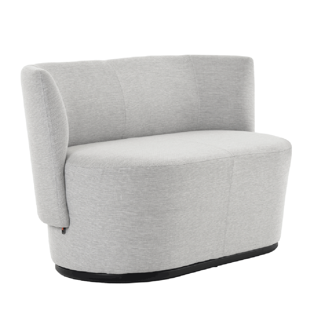 Mobitec :: Bolero 2-seater upholstered sofa, width 130 cm, gray