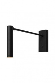 Kaspa :: Roll New Wandleuchte / Wandleuchte mit Arm, schwarz